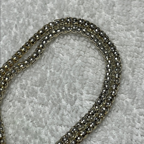 Premier Designs Silver Tone Double Strand‎ Charm Bracelet - Picture 3 of 4